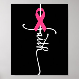 Poster Cancer du sein Foi Cancer du sein Sensibilisation