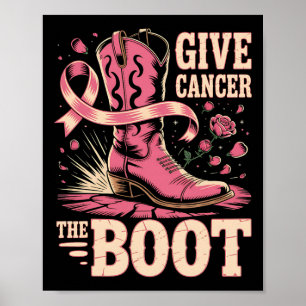 Poster Cancer du sein Le garçon donne le cancer La fille
