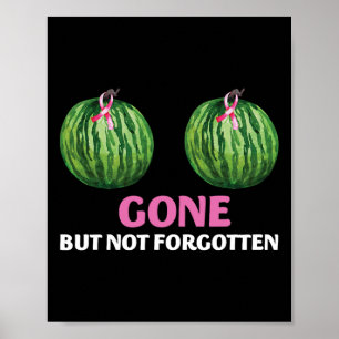 Poster Cancer Du Sein Mastectomie Survivante Est Parti, M