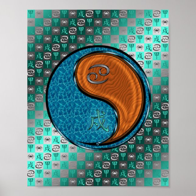 Poster Cancer et chien de bois (Devant)