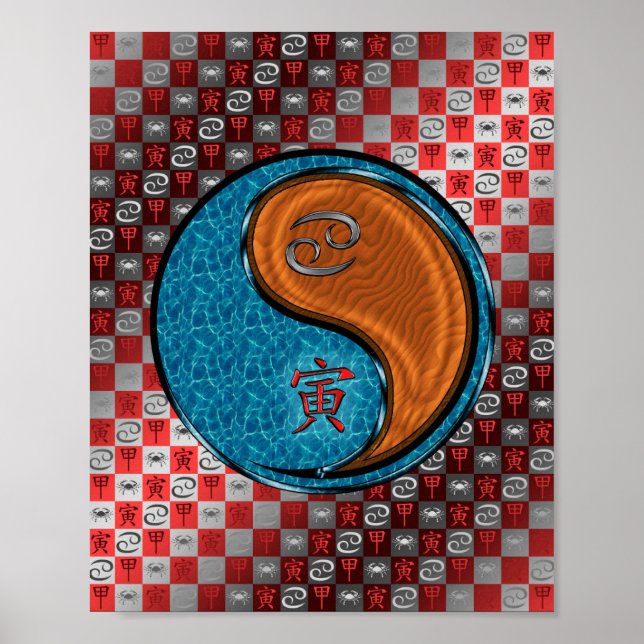 Poster Cancer et tigre de bois (Devant)