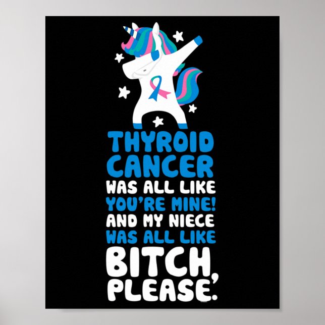 Poster Cancer Ma nièce S'il vous plaît licorne (Devant)