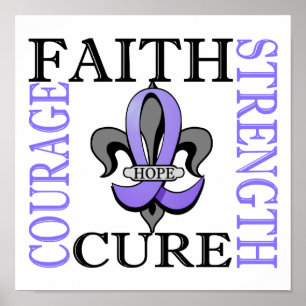 Poster Cancer oesophagien de Fleur De Lis 3