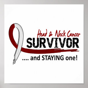 Poster Cancer principal de cou du survivant 8