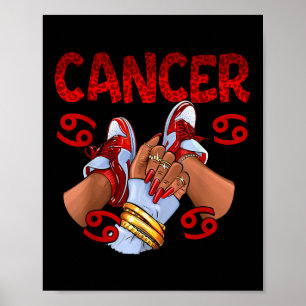 Poster Cancer Reine Anniversaire Femmes Baskets Zodiac Si