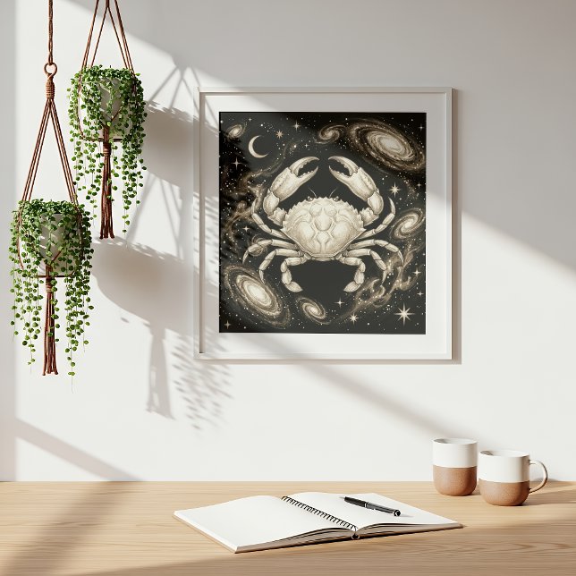 Poster Cancer Zodiaque Céleste Astrologie (Créateur téléchargé)