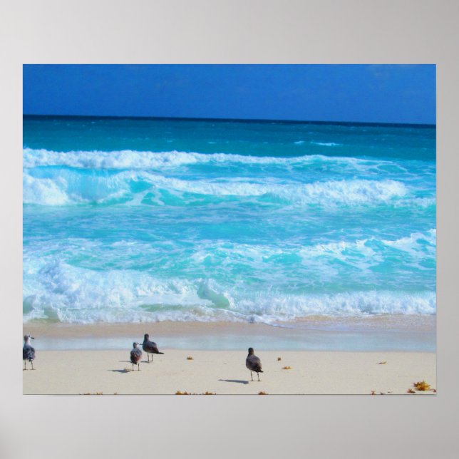 POSTER CANCUN OCÉAN #2 (Devant)