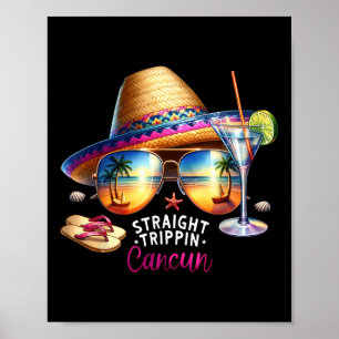 Poster Cancun Tropical Mexique Voyage Vacances Droit Trip