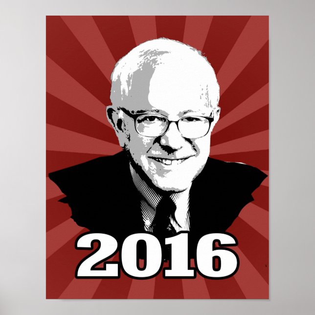 Poster Candidat BERNIE SANDERS 2016 (Devant)