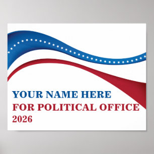 Poster Candidat personnalisé Ajoutez votre propre candida