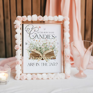 Poster Candies Game Nouveau chapitre thème du livre Fleur