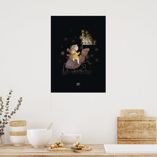 Poster CANDLE BEETLE par Alexandra Dikaia (Cuisine)