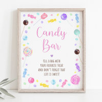 Candy Bar Lollipop Sweet Shop Symbole d'anniversai