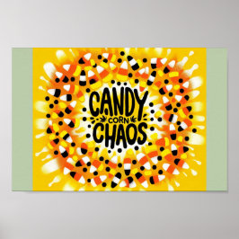 Poster Candy Chaos : Halloween Cravate-Dye
