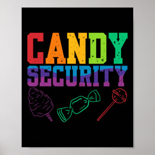 Poster Candy Sécurité Candyland Halloween Costume Enfants