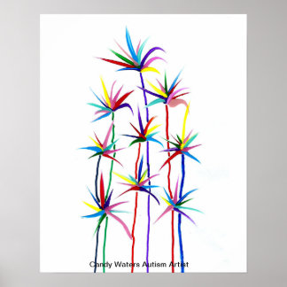 Poster Candy Waters Artiste de l'autisme