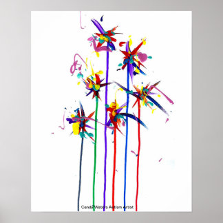 Poster Candy Waters Artiste de l'autisme