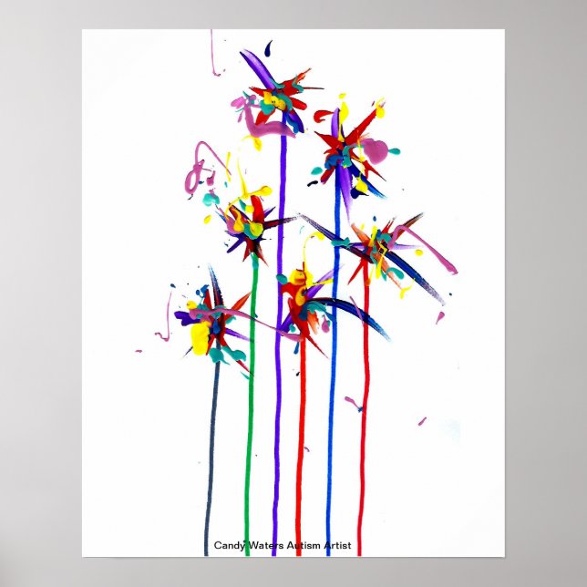 Poster Candy Waters Artiste de l'autisme (Devant)