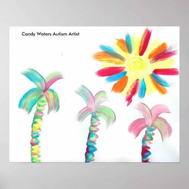 Poster Candy Waters Artiste de l'autisme (Devant)