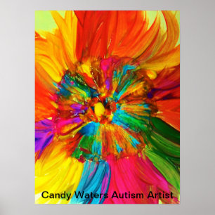 Poster Candy Waters Artiste de l'autisme