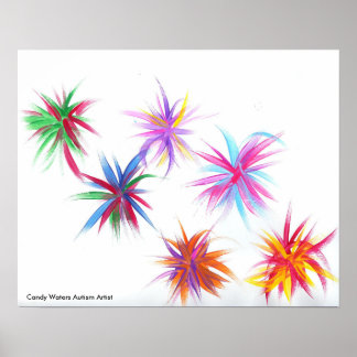Poster Candy Waters Artiste de l'autisme
