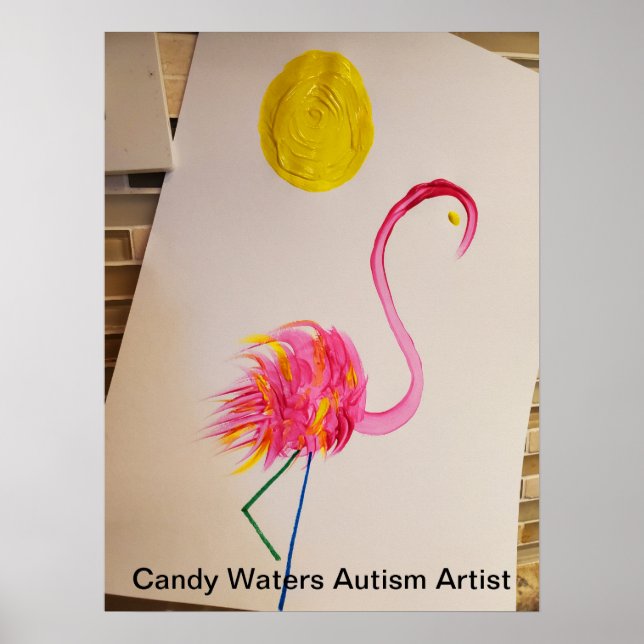 Poster Candy Waters Artiste de l'autisme (Devant)