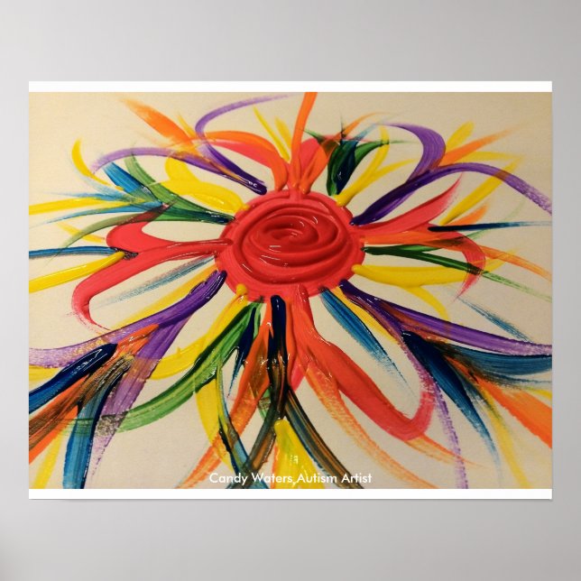 Poster Candy Waters Artiste de l'autisme (Devant)