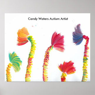 Poster Candy Waters Artiste de l'autisme