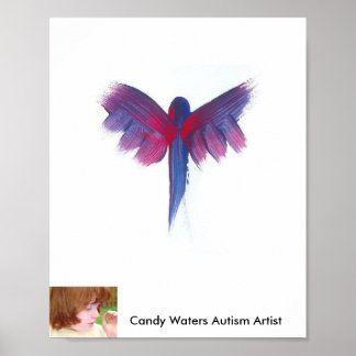Poster Candy Waters Artiste de l'autisme