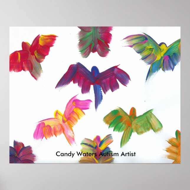 Poster Candy Waters Artiste de l'autisme (Devant)