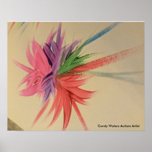 Poster Candy Waters Artiste de l'autisme