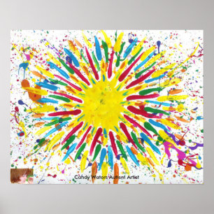 Poster Candy Waters Artiste de l'autisme