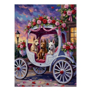 Poster Cane Corso Chien Saint-Valentin