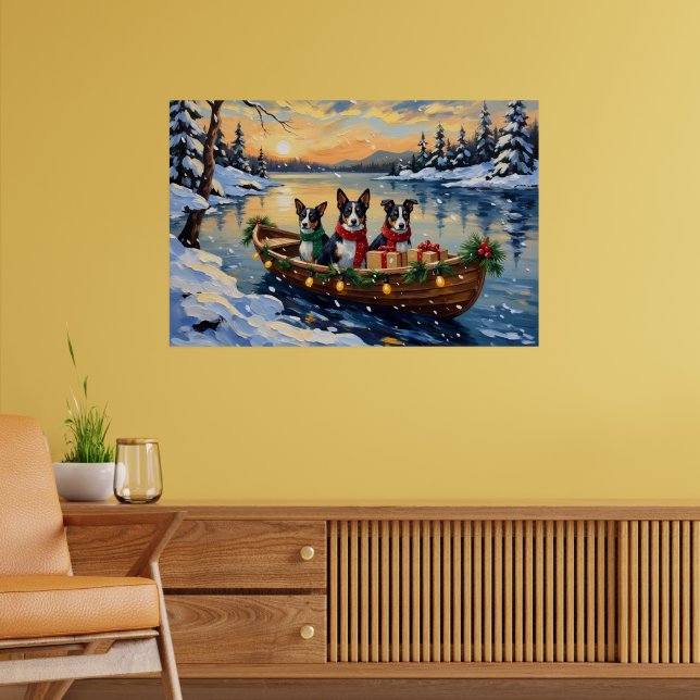 Poster Cane Corso Christmas Boat Holiday (Salon 2)