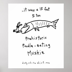 Poster Caniche-Consommation de Muskie