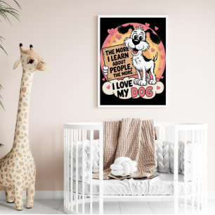 Poster Canine Préférence Observation humaine