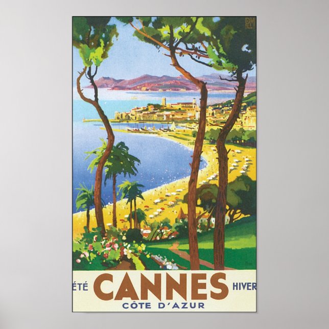 Poster Cannes Côte d'Azur (Devant)