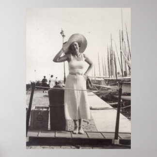 Poster Cannes dans les années 1930