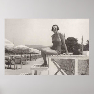 Poster Cannes dans les années 1930