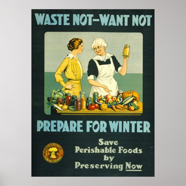 Poster Canning Foods 1914 (Devant)
