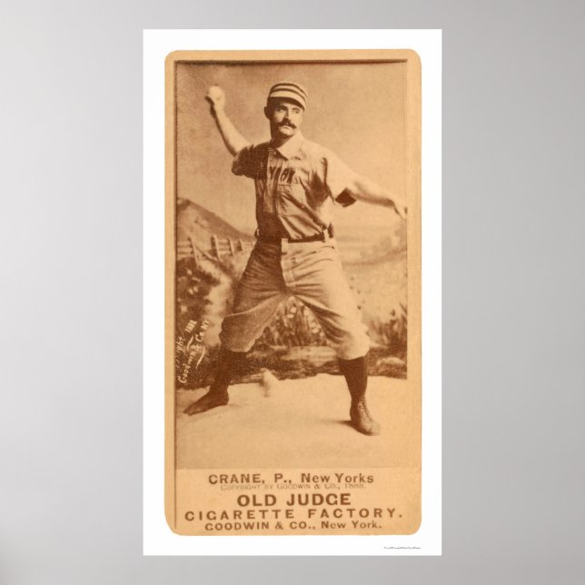 Poster Cannonball Crane Baseball 1887 (Devant)
