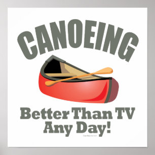 Poster Canoë