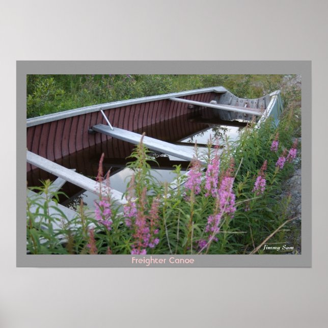 Poster Canoë-cargo cri - Chisasibi Québec (Devant)