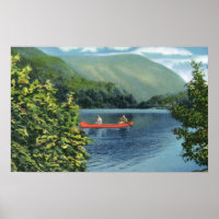 Canoë en couple sur un lac