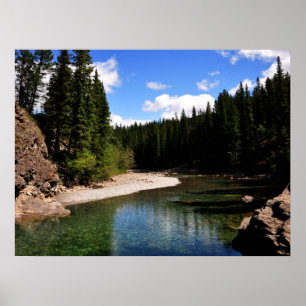 Poster Canoe Meadows Kananaskis Canada Photo