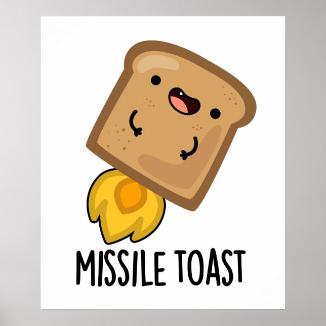 Poster Canons Mistletoe Drôle Toast Missile (Devant)