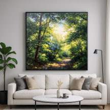 Canopées lumineuses - Art de style illustration pe