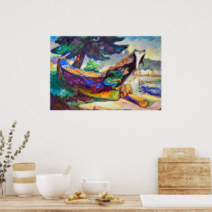 Poster Canot de guerre indien Emily Carr
