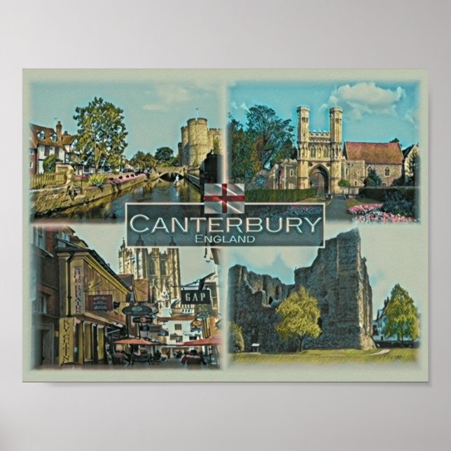 Poster Canterbury - Angleterre - Europe - (Devant)