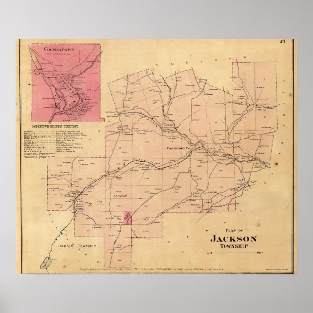 Poster Canton de Jackson (Devant)